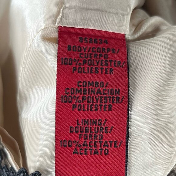 JS Collections Dress Size 6 Sheath Lace Overlay Knee Length Sleeveless Black - Picture 10 of 12